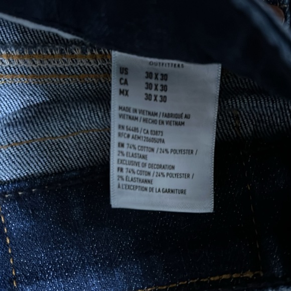 Mens American Eagle Straight Jeans Almost New - Picture 3 of 5